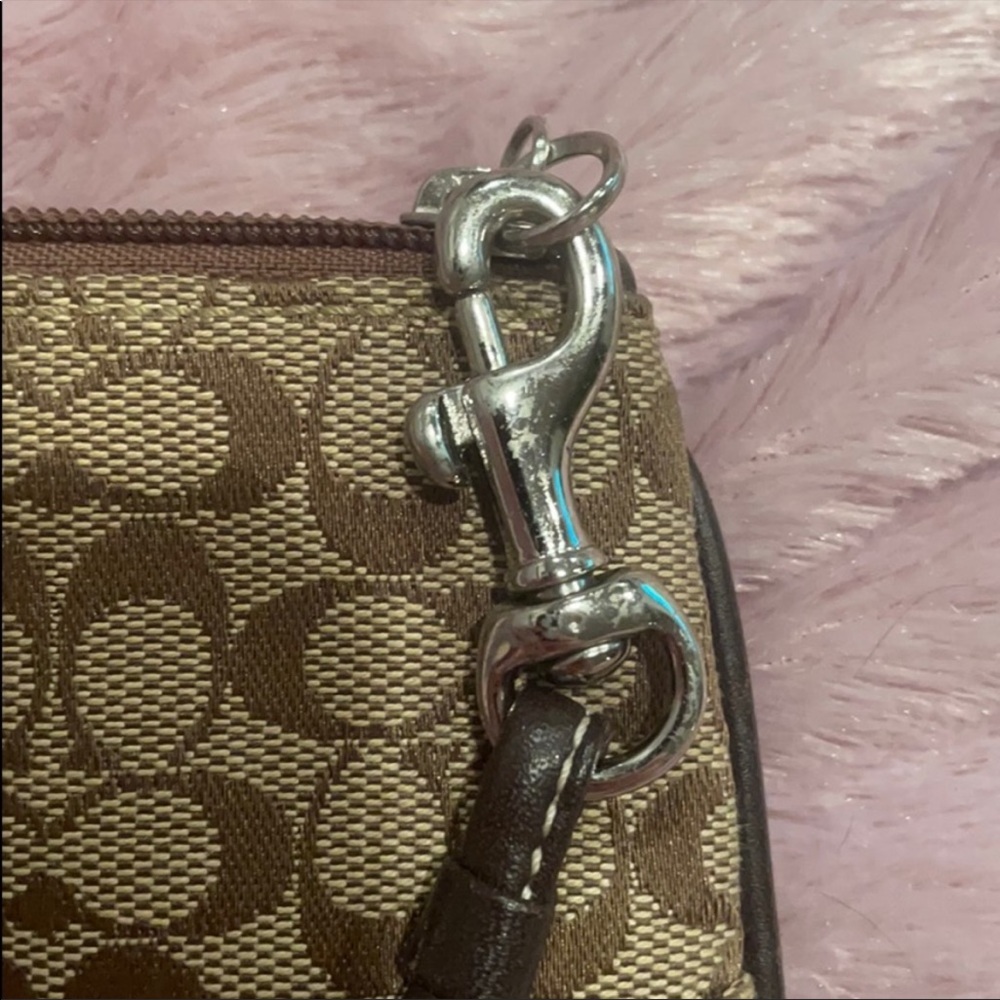 Authentic Brown Coach Letter Wristlet/coin purse - Picture 8 of 10